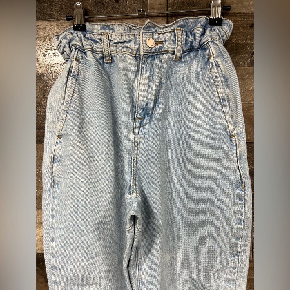 Zara paper bag waist jeans Size 0 - Picture 3 of 5